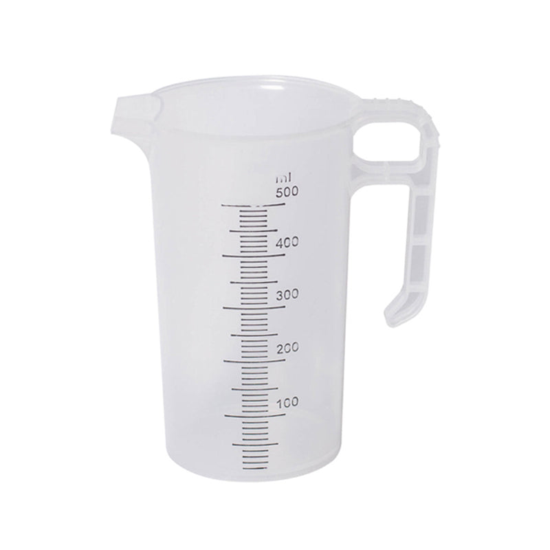 Polypropylene Measuring Jug with Handle and Spout, Short Form