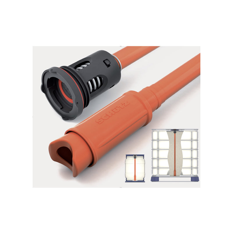 Schütz 120L HDPE Chemical Drum Dip Tube & Valve Melbourne Stock