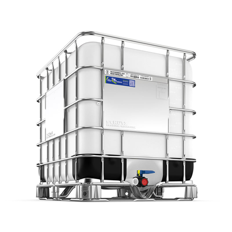 Schütz 1000L IBC Tank mit Ventil | LebensmittelSchütz 1000L IBC Tank mit Ventil | Lebensmittel  