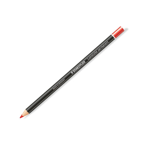 Staedtler Lumocolor® Permanent Glasochrom Marker (Red Pencil)